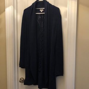 Navy Cardigan long
